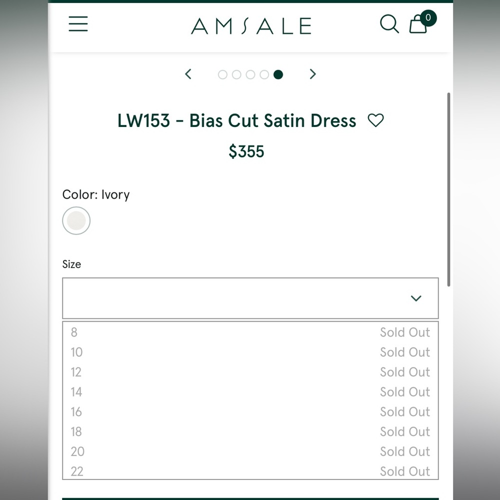 Amsale Bias Cut Satin Dress - Picture 10 of 12